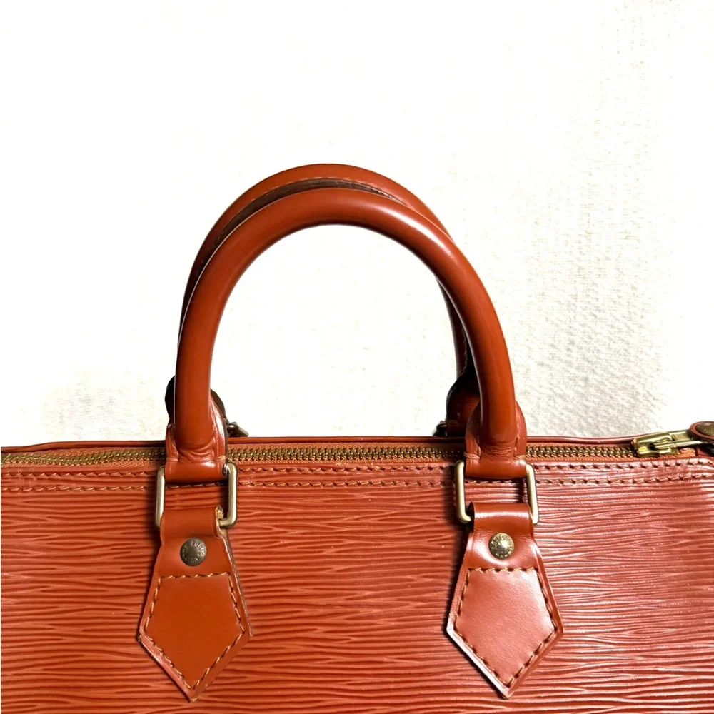 Authentic Louis Vuitton Kenya Speedy 25 bag brown Epi leather M43013